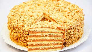Песочный торт «К ЧАЮ». РЕТРО-РЕЦЕПТ из 80-х 🔥 Простой домашний торт из доступных продуктов