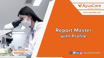How to Create Profile with Report Master  | AyusLab LIMS | Pathology Software | Laboratory Software