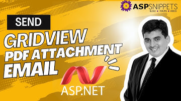 Export GridView to PDF and send PDF File as email attachment in ASP.Net