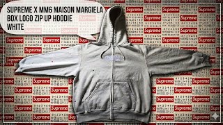 【即発送】Supreme x MM6 BoxLogoZip Buy Supreme x MM6 Maison Margiela Box Logo Zip Up Hooded