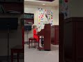 Gracie playing Keep the Commandments for a church talent show