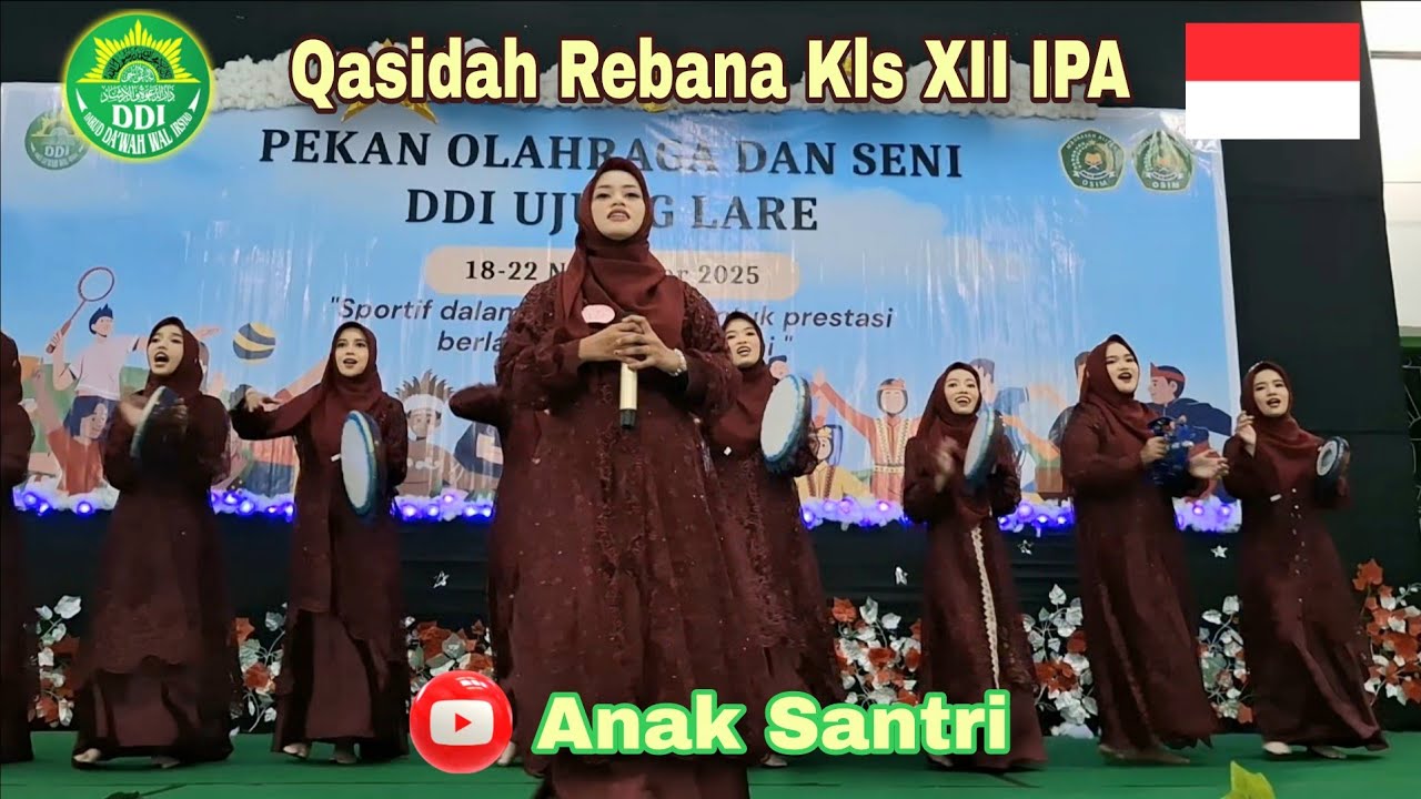 QASIDAH Rebana PORSENI Kelas XII IPA Santri Pondok Pesantren DDI LIL-BANAT Ujung Lare