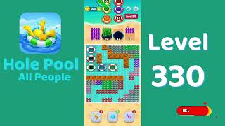 Hole Pool All People Level 330 Walkthrough 🎯 | Color Match Puzzle Gameplay | Mini Boss