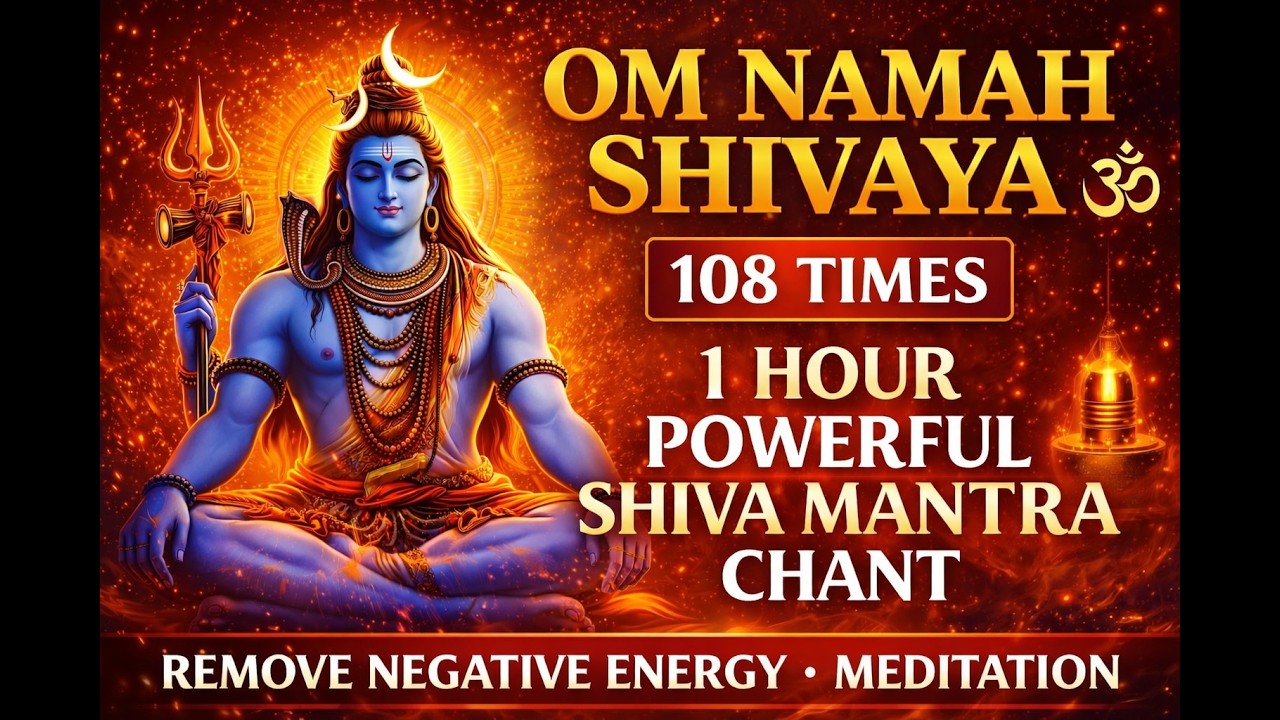 Om Namah Shivaya | Powerful Shiva Mantra| 108 Times | Meditation | Om Mantra Mandir | Maha Shivratri