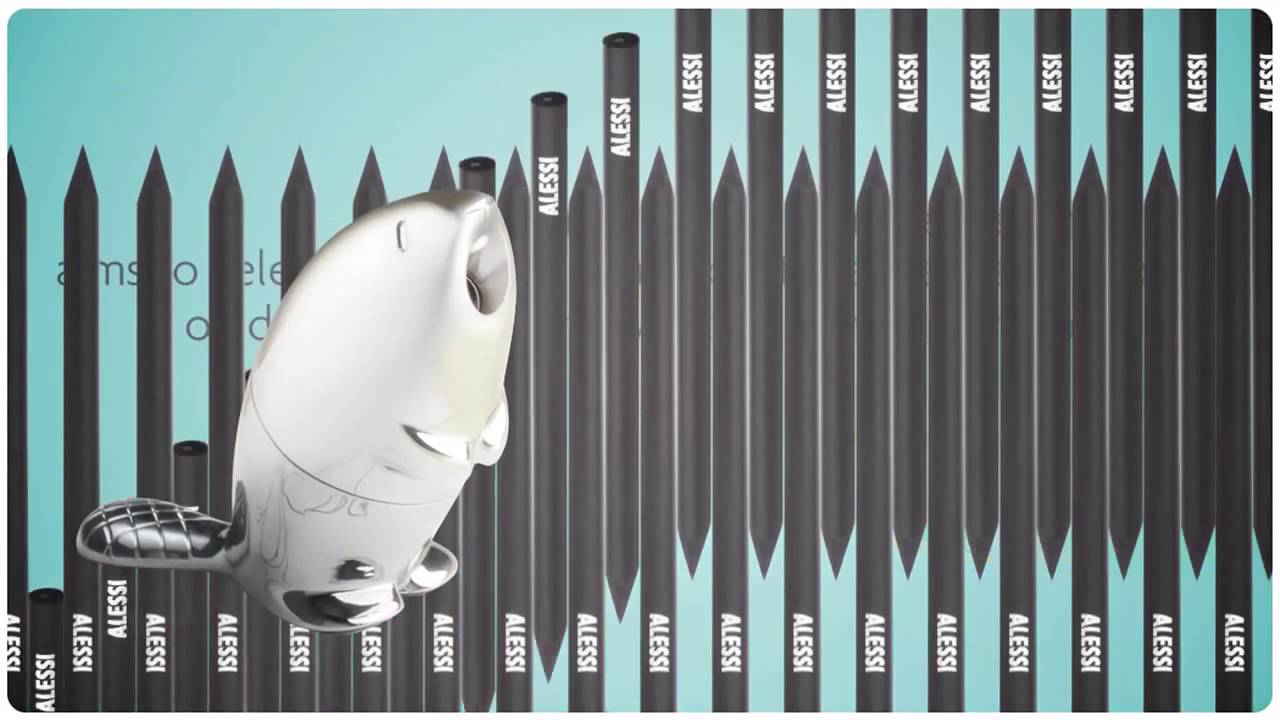 Alessi Kastor beaver pencil sharpener by Rodrigo Torres - YouTube