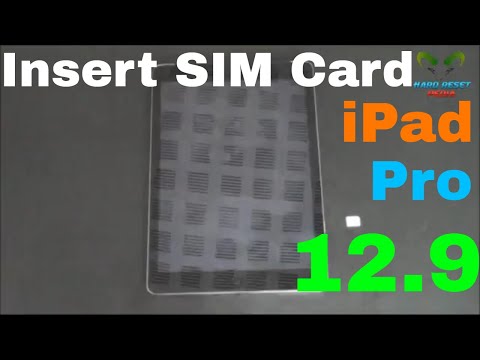 Apple iPad Pro 12.9 Insert the SIM Card