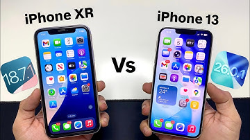 iOS 18.7.1 vs iOS 26.0.1 iPhone XR vs iPhone 13 - Speed Test & Battery