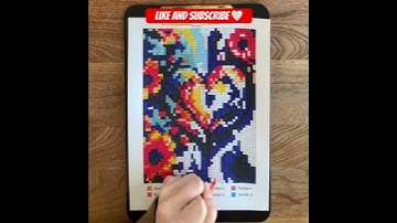 Mystery Mosaic | Pixel art quest. #pixelart #mysterycolouring #coloringpages #printable