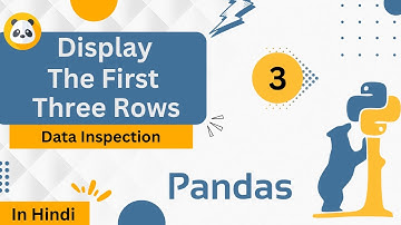 Display the First Three Rows | Data Inspection | Pandas Data Structures | #pandas #python #leetcode