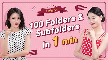 100 Folders and Subfolders at once  in 1 Minute (No VBA)