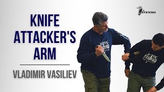 Knife attacker's arm. Systema seminar by Vladimir Vasiliev in Tokyo.