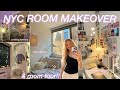 Nyc bedroom makeover  room tour new furniture  decor  pinteresttiktok inspired transformation 