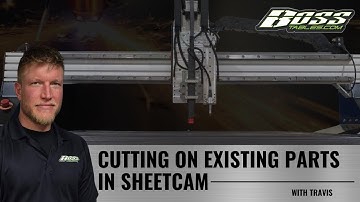SheetCam: Cutting on existing parts