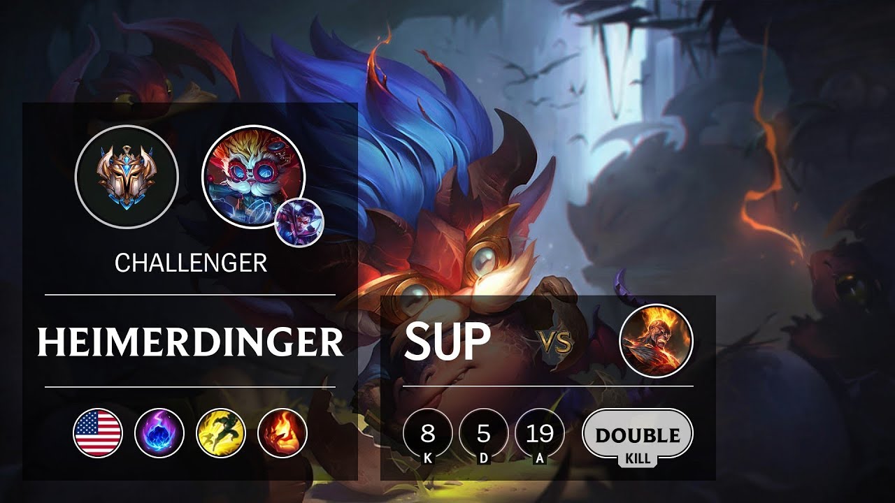 Heimerdinger Support vs Brand - NA Challenger Patch 9.9
