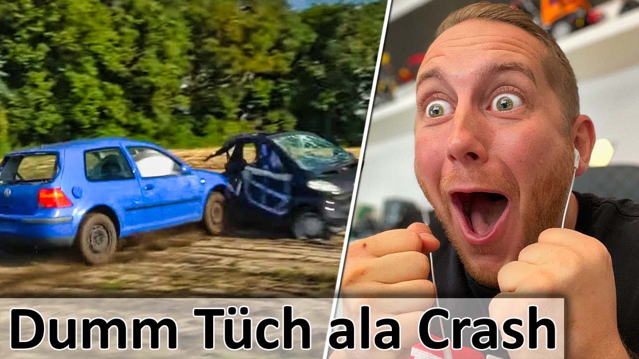 Zu GEIL! Golf 4 fährt alleine über den Acker und rammt in einen SMART - M4cM4nus reagiert