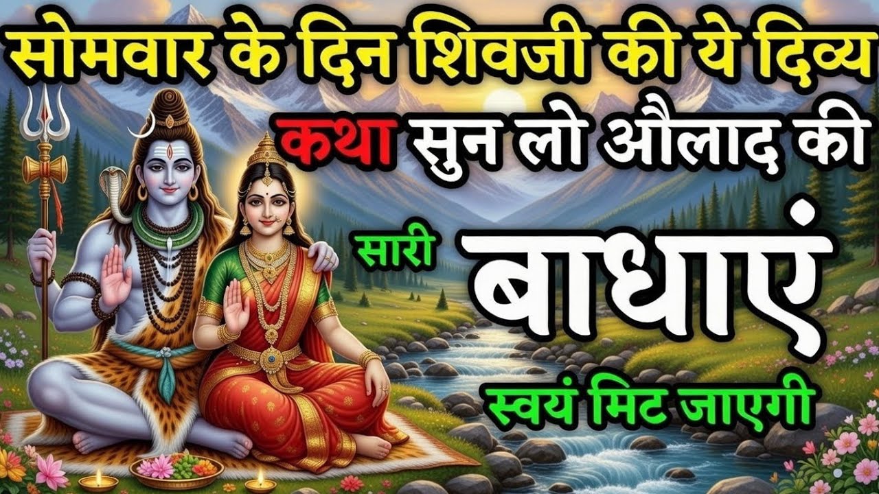 सोमवार को शिव जी की कथा | सुनते ही मिलती है शांति और शिव कृपा | Somwar Shiv Ji Katha