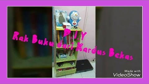 DIY - Rak Buku dari Kardus Bekas! Mudah dan Bermanfaat