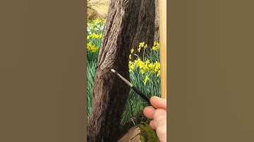 Painting realistic bark #painting #art #shorts