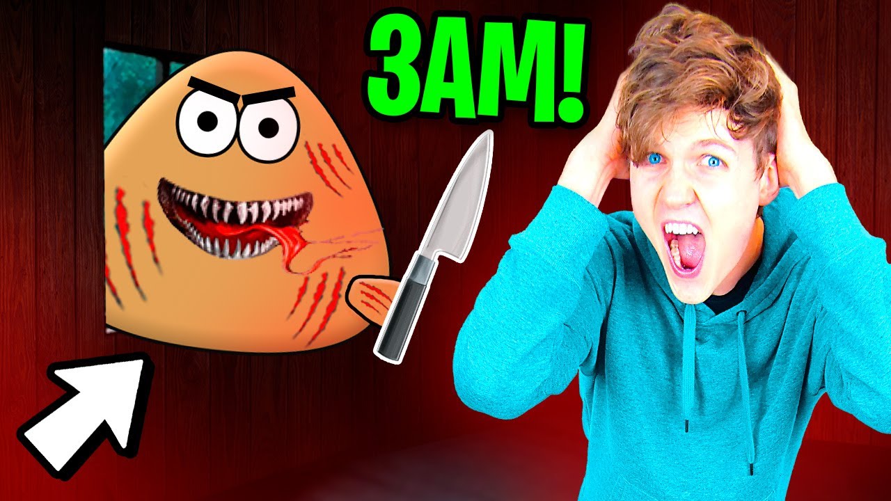 DO NOT PLAY POU AT 3AM!? (EVIL POU ATTACKED US) 