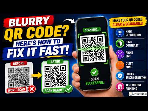 How to Fix a Blurry QR Code (Make It Scan Again) #qrcode #qrcodefix #blurryqrcode