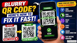 How to Fix a Blurry QR Code (Make It Scan Again) #qrcode #qrcodefix #blurryqrcode