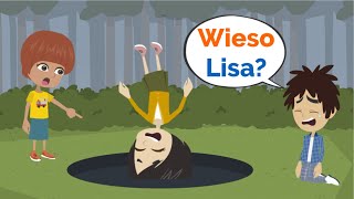 Lisa springt in DAS LOCH und dann... | Deutsch lernen
