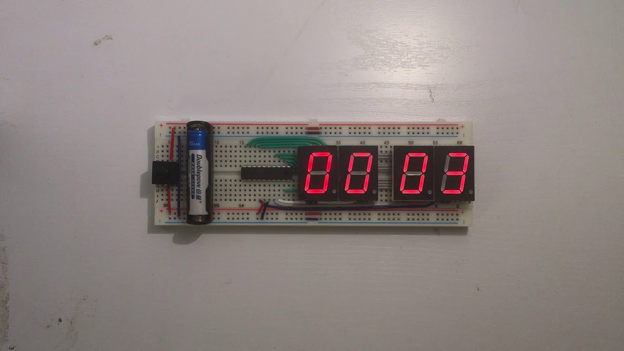 ATtiny Seven Segment Display Timer - YouTube