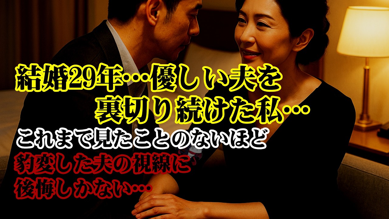 【離婚】結婚29年…優しい夫を裏切り続けた私…これまで見たことのないほど豹変した夫の視線に後悔しかない…夫が私へ実行した過酷すぎる復讐…【シタ妻】