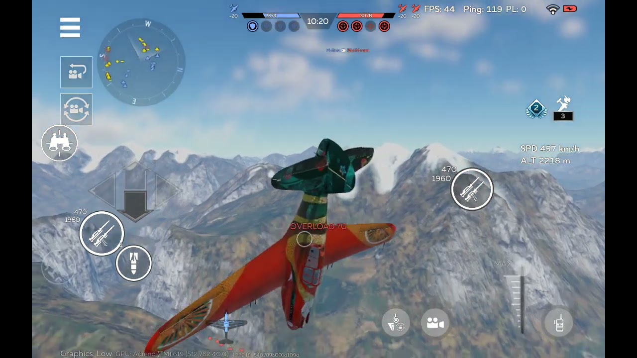 I-301, H-81A-2, P-38L-1 air battle gameplay #WTM 👌 1st tryout with I-301