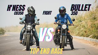 Royal Enfield Bullet350 Vs Honda H'ness CB350 Long Race | Amazing Results | Ksc vlogs