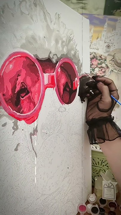 Естетика малювання🖤 #малювання #painting #eстетика #aesthetic - YouTube
