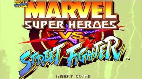 Marvel Super Heroes vs. Street Fighter (Capcom CPS-2 Arcade Intro and Short Demo)
