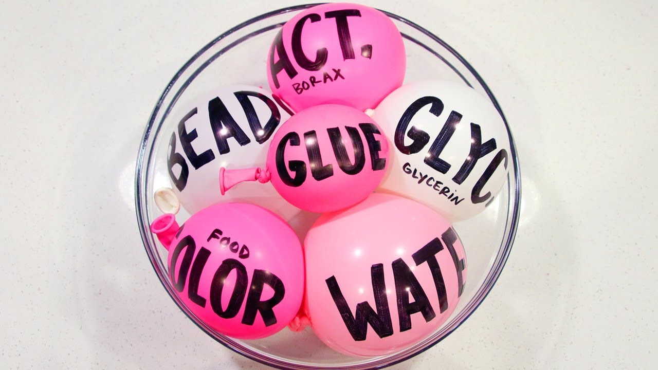 Making Satisfying Valentine's Day Foam Slime with Balloons!