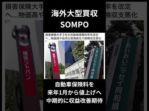 海外成長×国内改善×還元維持。SOMPOは二刀流戦略で株価は…？#日本株 #保険株 #SOMPO #フォローをお願いします #自己責任でお願いします