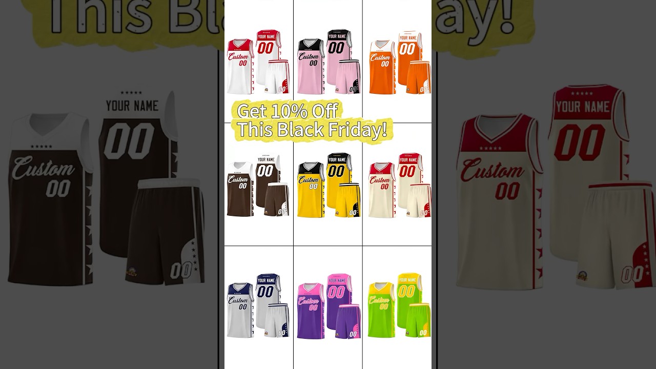 🔥 Design Your Dream Uniform! Custom Basketball Jersey Kit