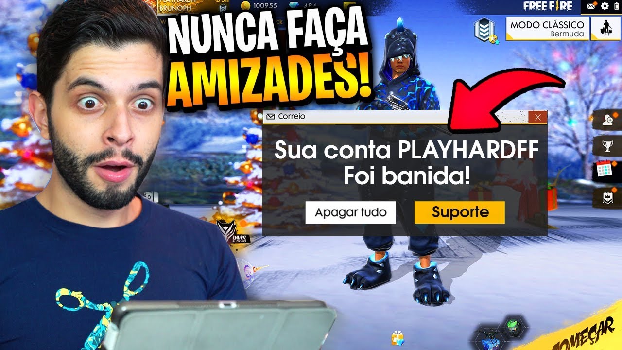 FUI BANIDO POR ISSO?!? FIZ AMIZADE NO MODO SOLO DO FREE FIRE!!! FUI BANIDO POR ISSO?!? FIZ AMIZADE NO MODO SOLO DO FREE FIRE!!!