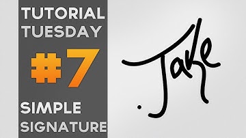Tutorial Tuesday // How To Make A Signature (Sig) On Illustrator