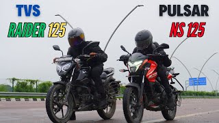 2024 Pulsar Ns125 Vs Tvs Raider 125 Drag Race Long Race