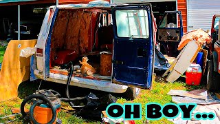 Gutting The Murder Van!! *HIDDEN TREASURES* Big Mess 1973 Chevy G20 Boogie Van by Between the Sharks Garage 712 views 7 months ago 19 minutes