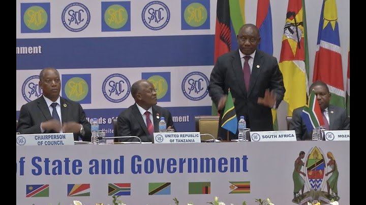 President Cyril Ramaphosa attends the 39th SADC Ordinary Summit inTanzania