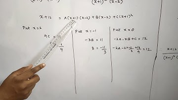 #11thmaths Exercise 2.9 Q.No. 9. Resolve into partial fractions. Tamil Nadu New Syllabus