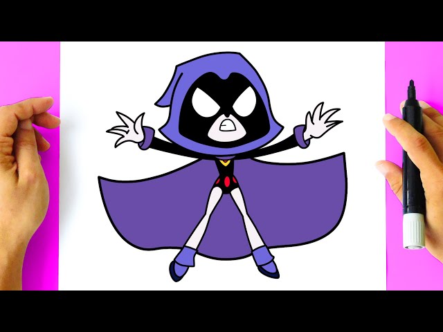 raven #teentitansgo #howtodraw #tutorial #ravena #comodesenhar #artis