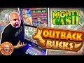 🤑24 FREE GAMES RE-TRIGGER 🤑MIGHTY WIN$ on Mighty Cash Outback Bucks!