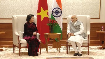 Chủ tịch Quốc hội Nguyễn Thị kim Ngân hội kiến Thủ tướng Ấn Độ Narendra Modi