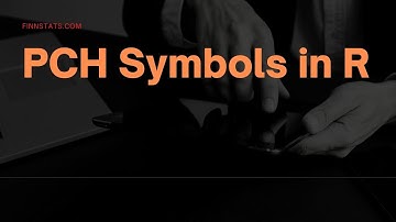 PCH Symbols in R