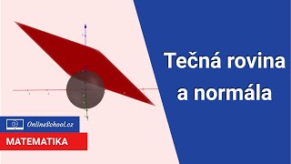 Tečná rovina a normála | 8/15  Funkce více proměnných | Matematika | Onlineschool.cz