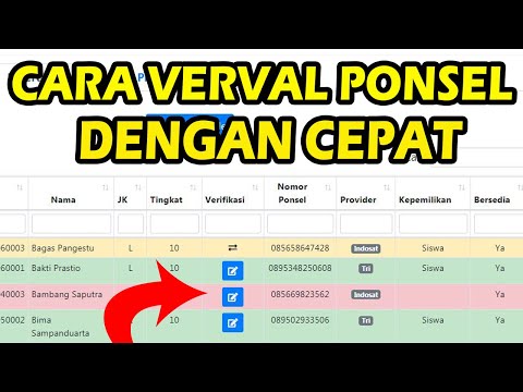 Cara Verval Ponsel Siswa Dapodik Terbaru