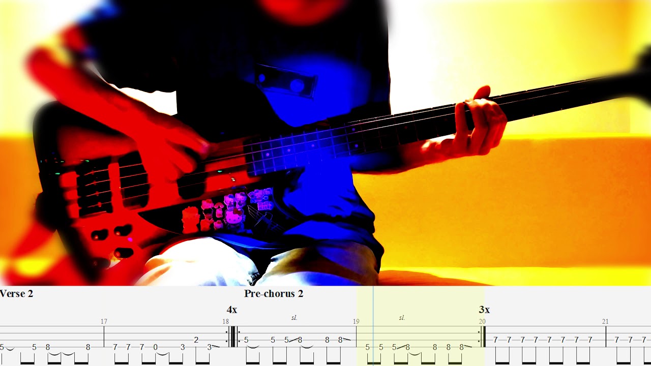 Vultures — The Offspring — Bass cover with tabs (4k)