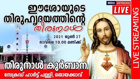 ഈശോയുടെ തിരുഹൃദയത്തിന്റെ തിരുനാൾ 🔴 വിശുദ്ധ കുർബാന തത്സമയം II THOYKAVU CHURCH