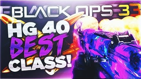 BEST "HG 40" CLASS SETUP! BO3 NEW SUPPLY DROP WEAPON BEST CLASS! "DARK MATTER HG 40" CLASS (BO3 SMG)